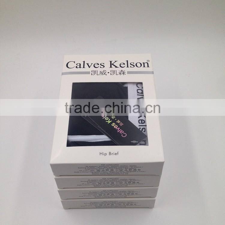 Custom 95 Cotton 5 Elastan Boxer Men Underwear Your Brand Open Flap Boxer Shorts with Pocket Wide Elastic Waistband