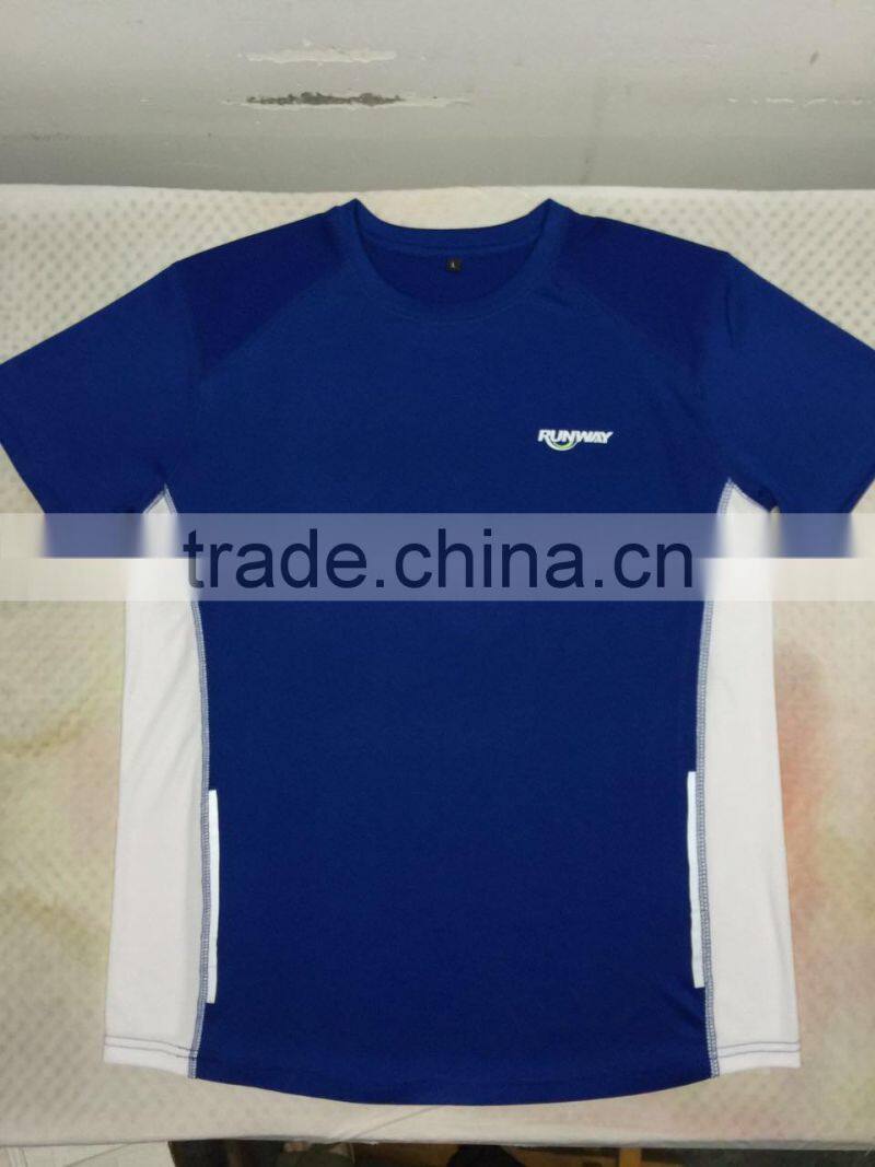 32S soft black polyester tshirt ,100%polyester t shirt in high count