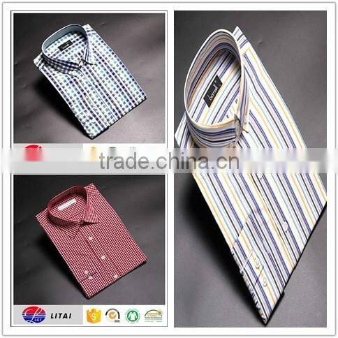 spring and summer white casual man shirt with silk feeling
