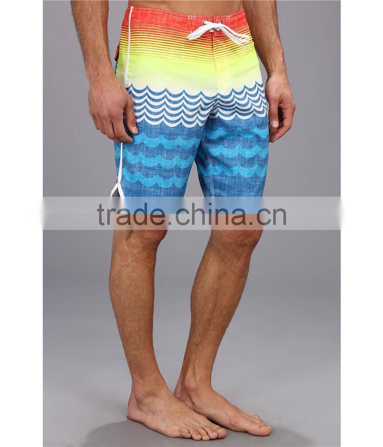 A frame wave printed custom mens swimwear and beachwear boardshorts