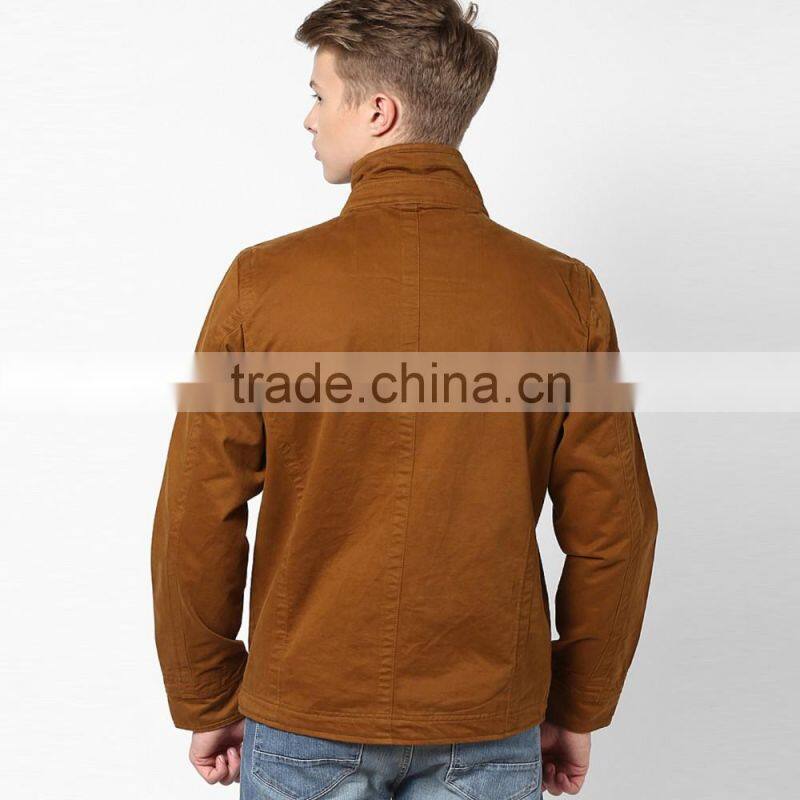 new fashion popular oversized winter jacket man brown windbreak jacket