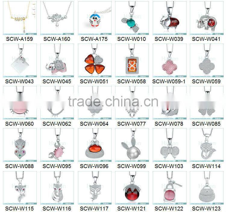 New arrival Muslim trendy fashion fine jewelry sterling silver necklace pendant for women