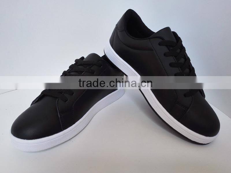 Fashionable pu leather casual men and women shoes and sneakers 2016