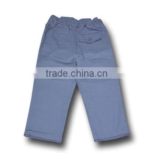 wholesale grey casual kids pants with elastic waist