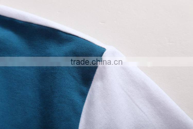 Multi-color stitching polo shirts with Pima cottom