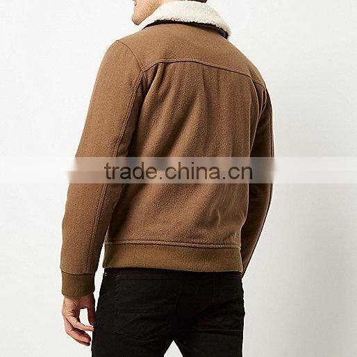 OEM Factory Berber Fleece Collar Padding Fashion Design Coats