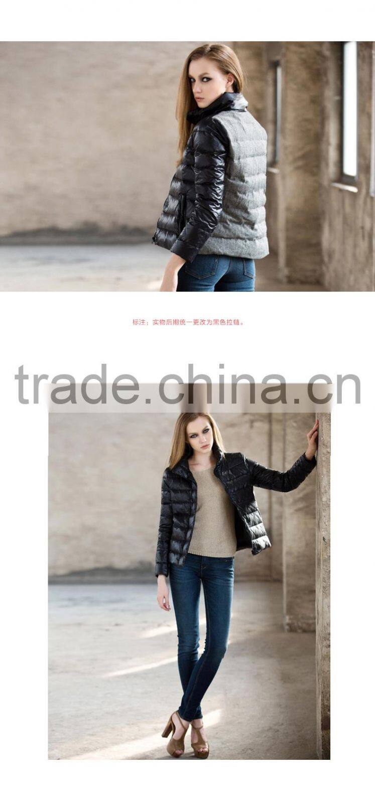 2015 New Fashion Women Duck Down For Short Jiont Women Jacket
