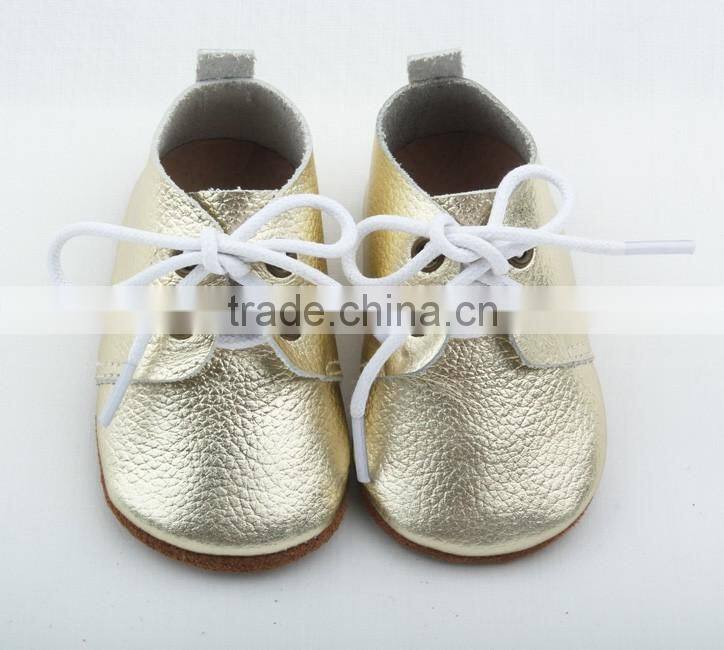 Cheap fashion wholesale genuine leather baby oxford shoes