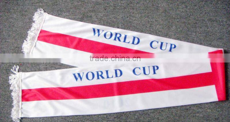 satin custom football scarf