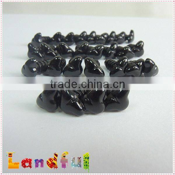 9.5*6mm Plastic Amigurumi Safety Cat Nose Black
