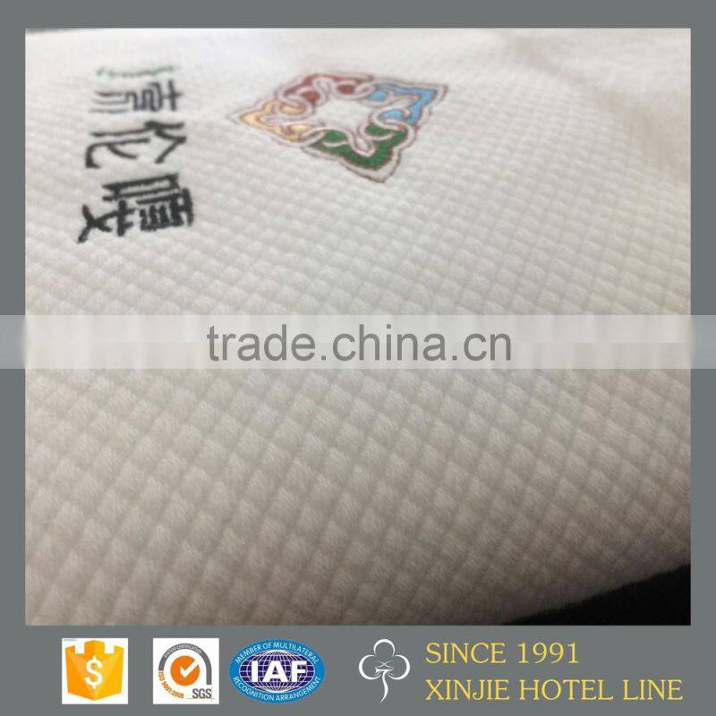 Wholesale Custom Embroidered Logo White Luxury Hotel Towels Bath 100% Cotton Towel