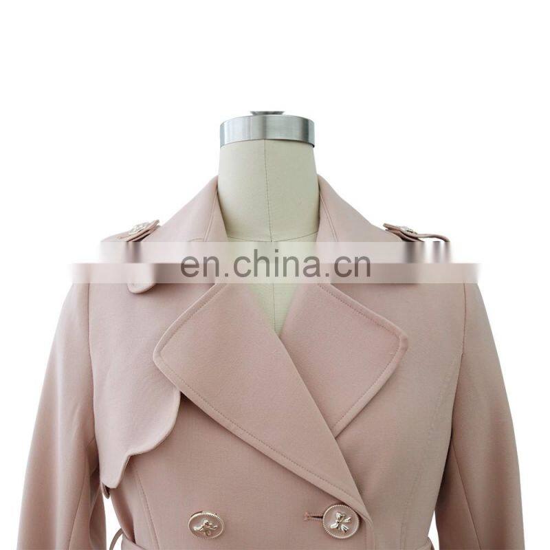 young women spring autumn sweet trench coat with belt