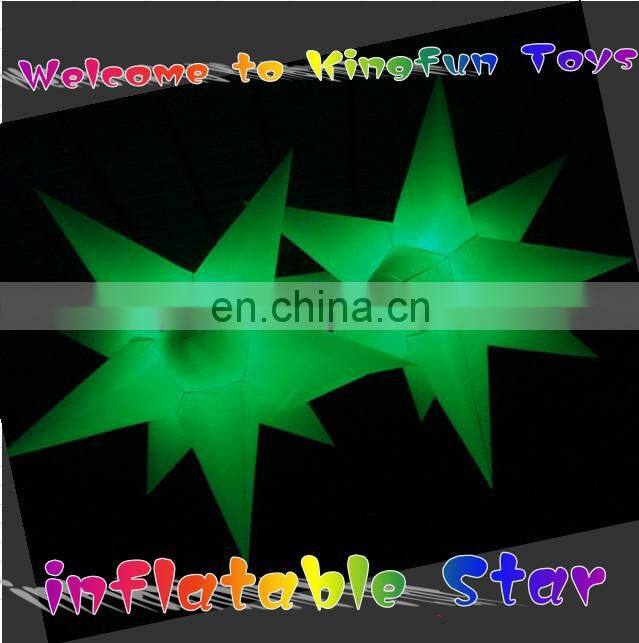 Celing inflatable clube star with LED
