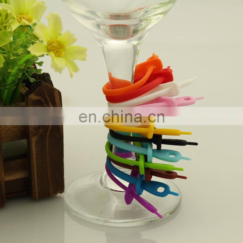 label rubber wine glasses recognizer universal dedicated cup wine glass silicone label marker