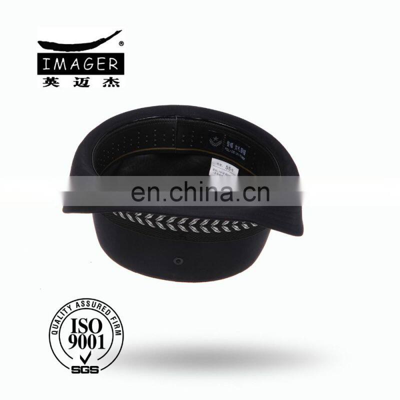 Honorable Air Defence Forces General Female Headwear with Black Strap and Silver Embroidery for Women