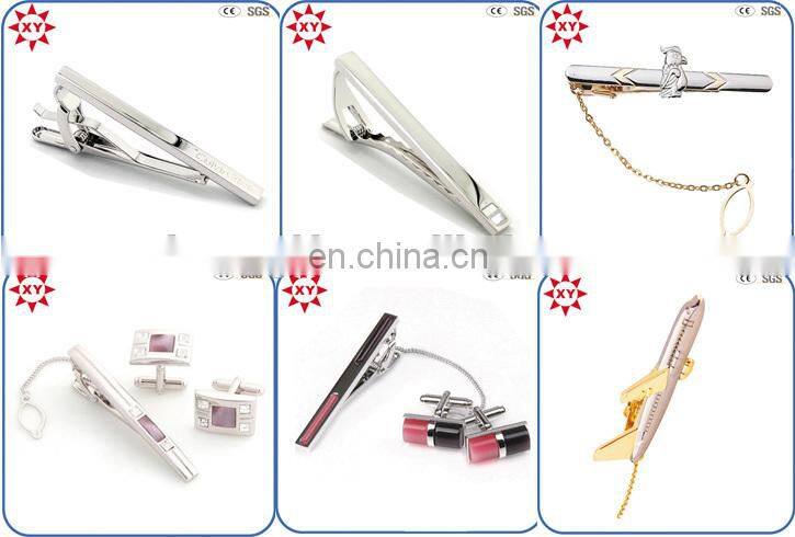 custom cheap gold tie clip with engraved manufacturers in China