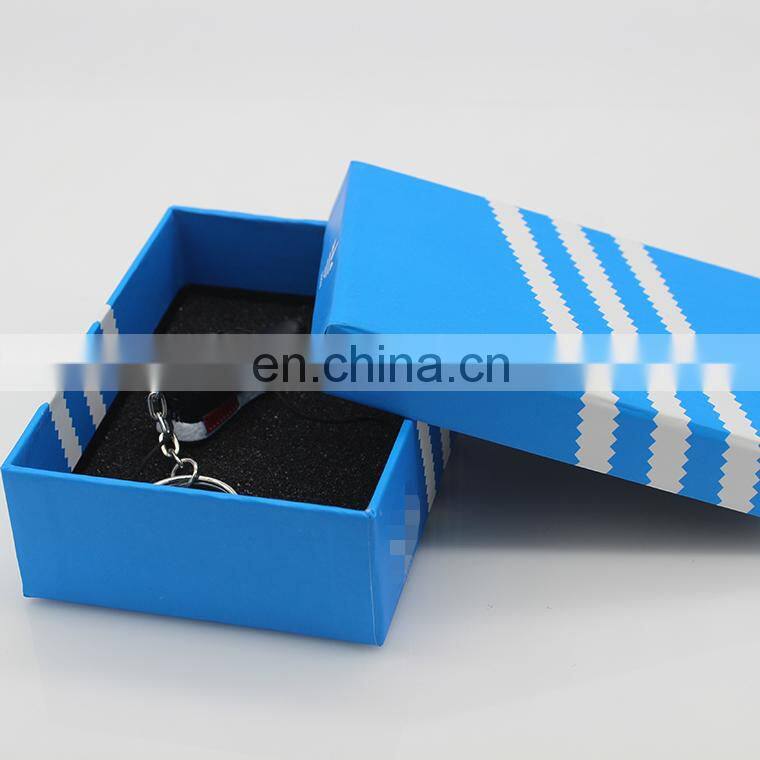 Custom logo High quality 3D mini running shoe lace key chains