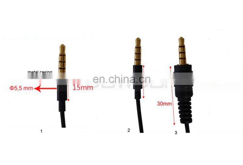 Lavalier Lapel Clip-on Recording Microphone for IOS Devices Android Devices Desktop Computer and Cameras