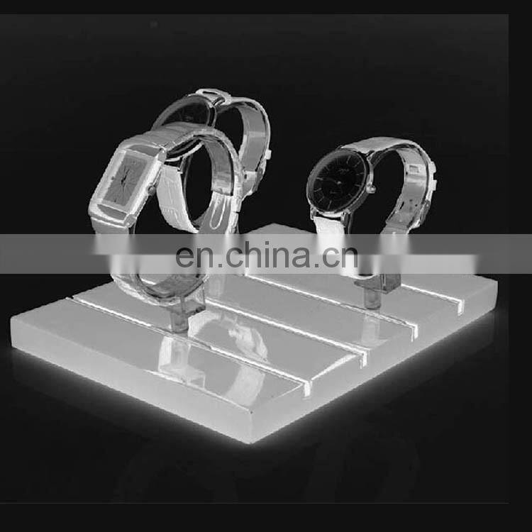 Hight quality handmade frost acrylic watch tray with insert C ring