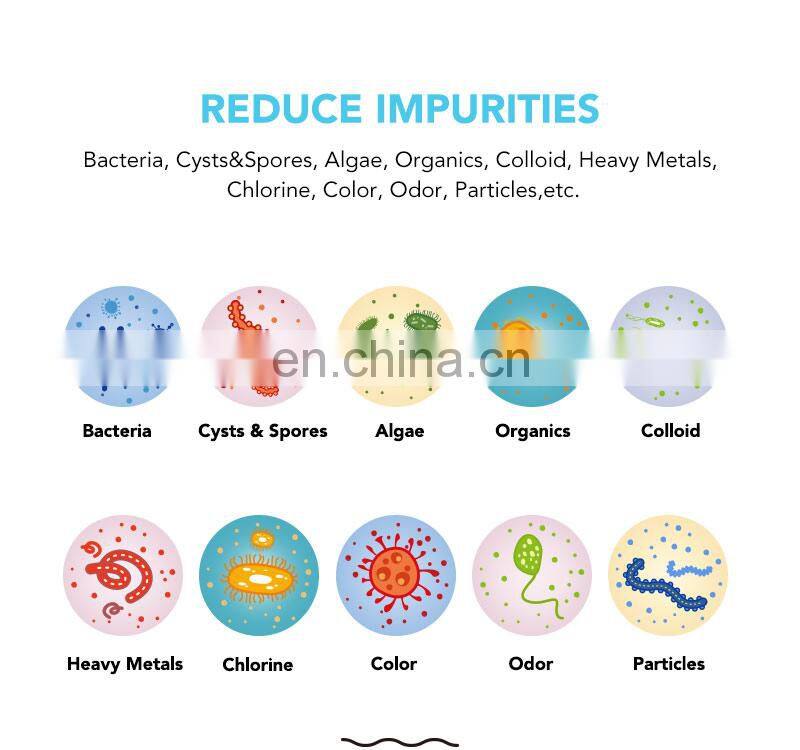 RV Water filter with Flexible Hose Protector remove Chlorine Sediment in drinking water