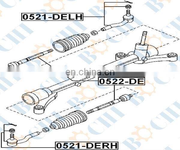 Chinese make automobile tie rod end for D651-32-290