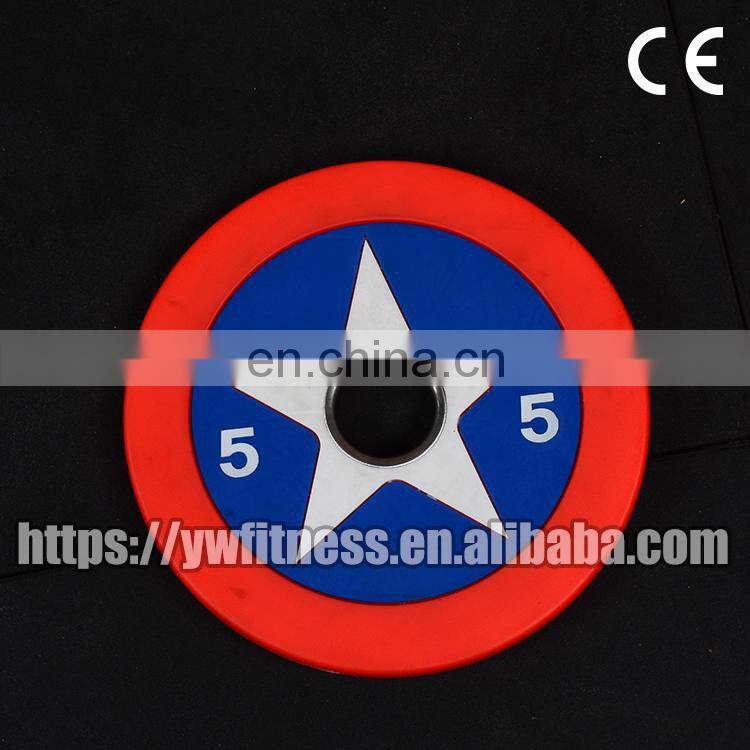 Hot sale wholesale gym accessories PU barbell plate