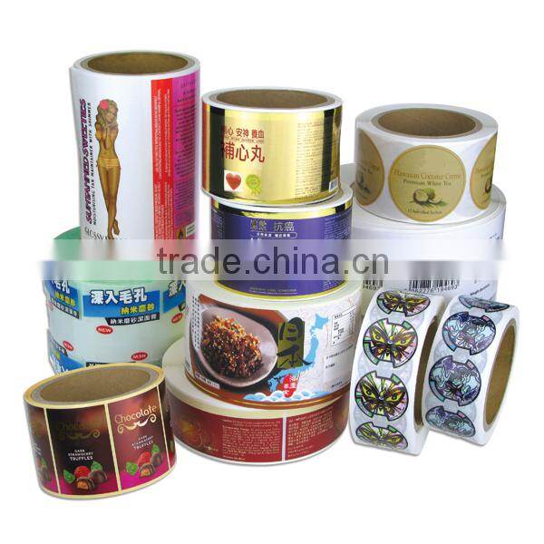 Waterproof Transparent Product Label Roll Sticker Printing Roll Label