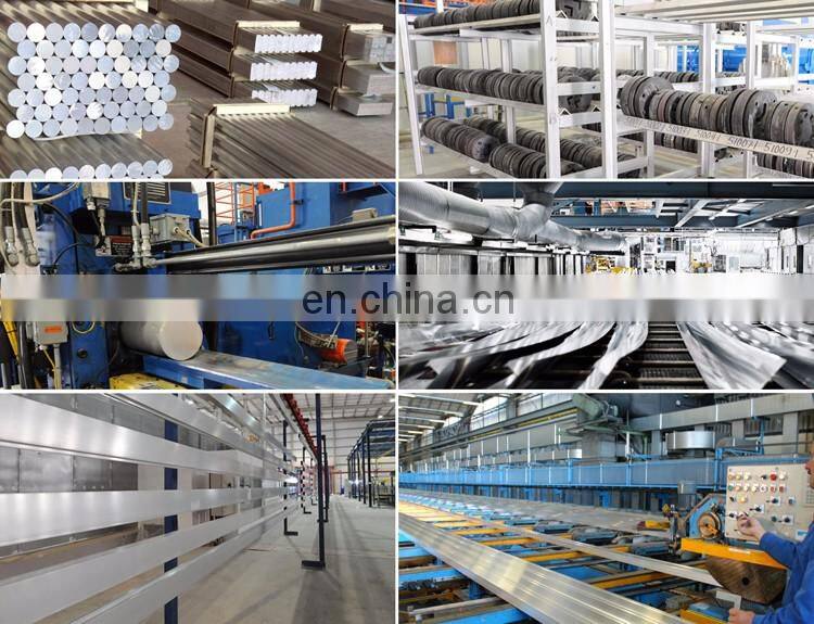 Sandblast anodized aluminium profile for glass railing aluminium profile system