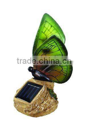 Solar power rechargeable butterfly led garden light