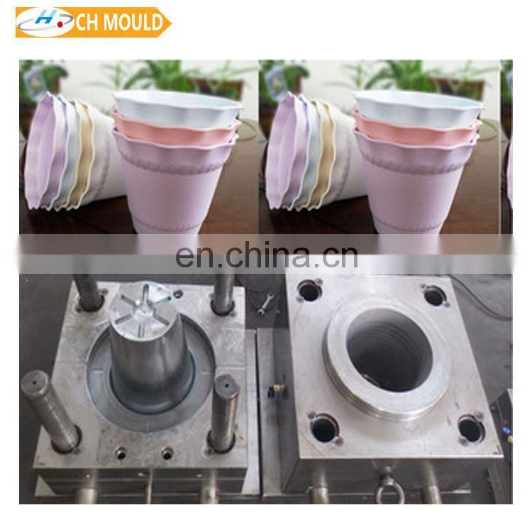 cheap plastic flower pots mold manufacturer/3 holes/high quality