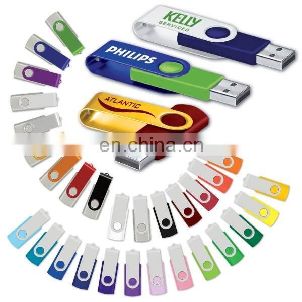Hot selling 16GB 32GB Swivel USB Flash Drive Custom Logo twister USB