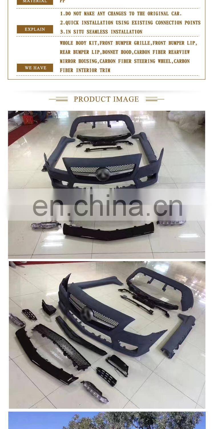PP material body kits for Mercedes benz SLK class R172 upgrade AMG body kit 11-14
