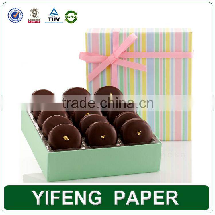 China Clear macaron box / Paper Macaron Packaging Box
