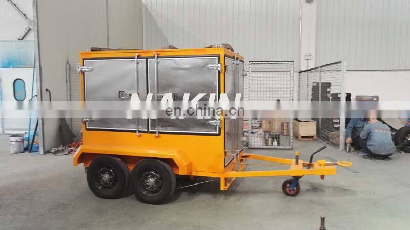 Mobile type transformer oil filtration machine