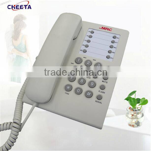 analog caller id phone with speed dial button function and handfree