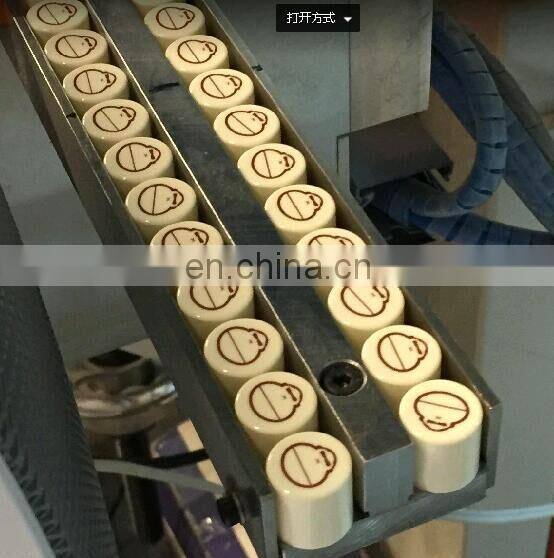 Printing head 2 color high speed automatic pad printer for lipstick bottle cap lids