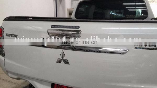 Chrome Kits Accessories Rear Gate Cover For 2015 Mitsubishi Triton L200