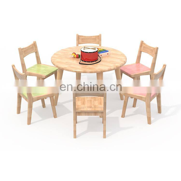 Kids Study Table and Chairs Kindergarten Classroom Furniture Nursery wooden furniture sets