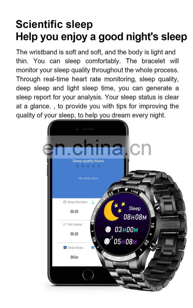 Lige BW0189 2021 New Brand Intelligent Watches Music Functional Sport Smart Watch Lige