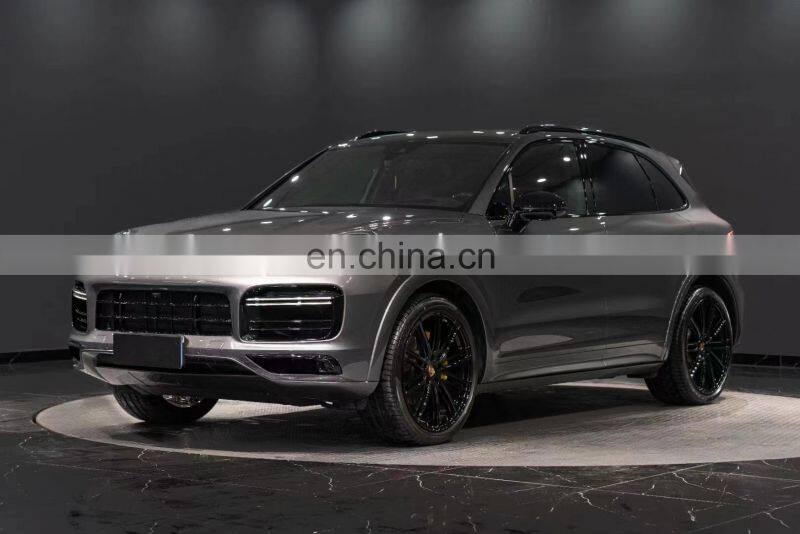 Runde For 18-21 Porsche Cayenne Upgrade Sports Body Kit Front Rear Bumper Wheel Eyebrow Front Lip Rear Diffuser Spoiler