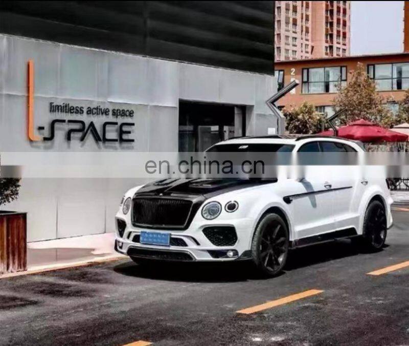 Runde Original Car 1:1 Customization Carbon Fiber Hood Side Skirts Front bumper Wheel Eyebrow For Bentley Bentayga Modifidy Mans