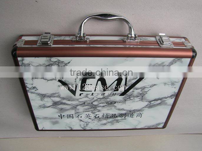 aluminum UV color chip box with inner lattice shape