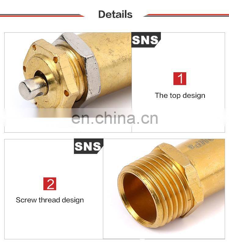 SNS professional air compressor pressure relief safety brass valve