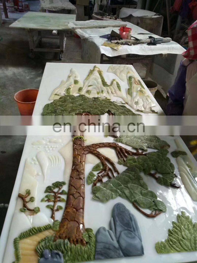 Natural carved stone for wall decoration