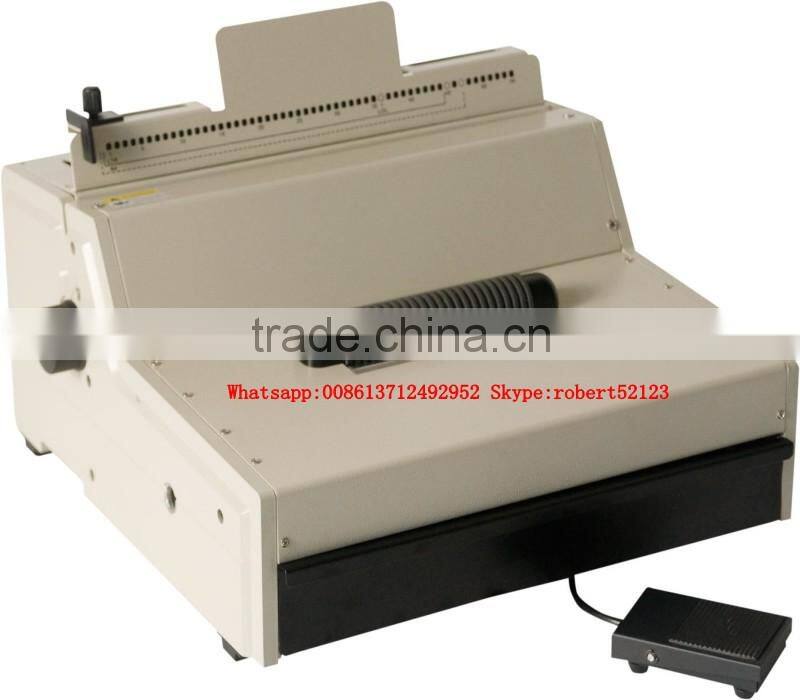 NanBo EC8702 Factory Cheapest Price Manual Punch Electric Bind Plastic Single Spiral Binding Machine