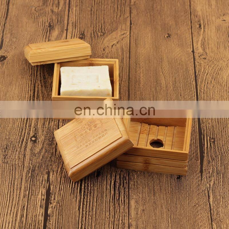 Wooden Natural Bamboo Soap box Dish Tray Soap Plate Box Container Soap Storage Box