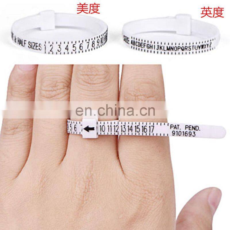 Ring Sizer UK/US Official Ring Size Measuring Instrument Men Women Finger Sizers Professional DIY Jewelry Accessories Tools