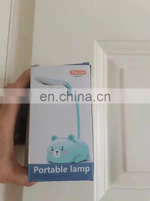 novelty design lovely led cartoon portable table lamp