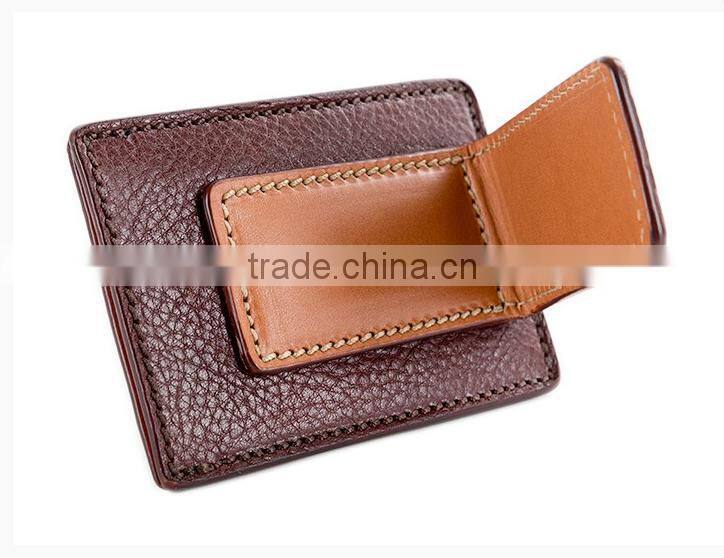 GENUINE LEATHER DELUXE FRONT MAGNETIC POCKET WALLET