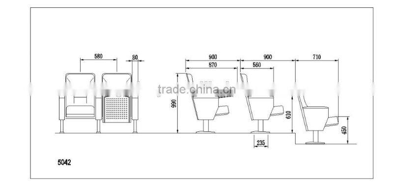 Elegant design auditorium chair for sale DC-5042C